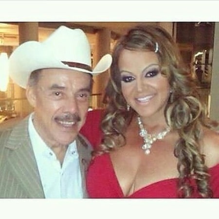 Professional Singer Jenni Rivera With Her Father Pedro Rivera